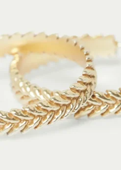 Mujer Brownie Spain Otros Accesorios-Pendiente Aro Trenza
