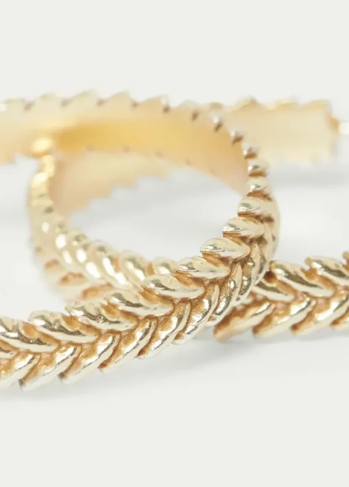 Mujer Brownie Spain Otros Accesorios-Pendiente Aro Trenza