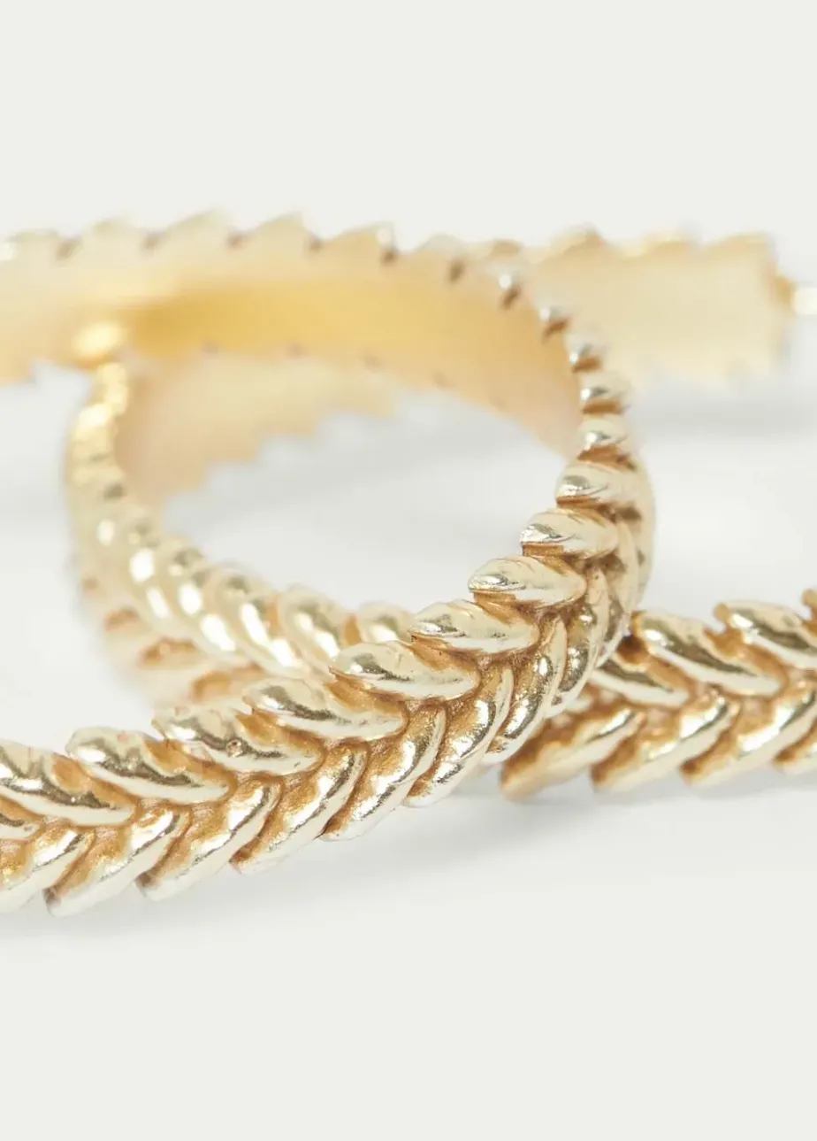 Mujer Brownie Spain Otros Accesorios-Pendiente Aro Trenza