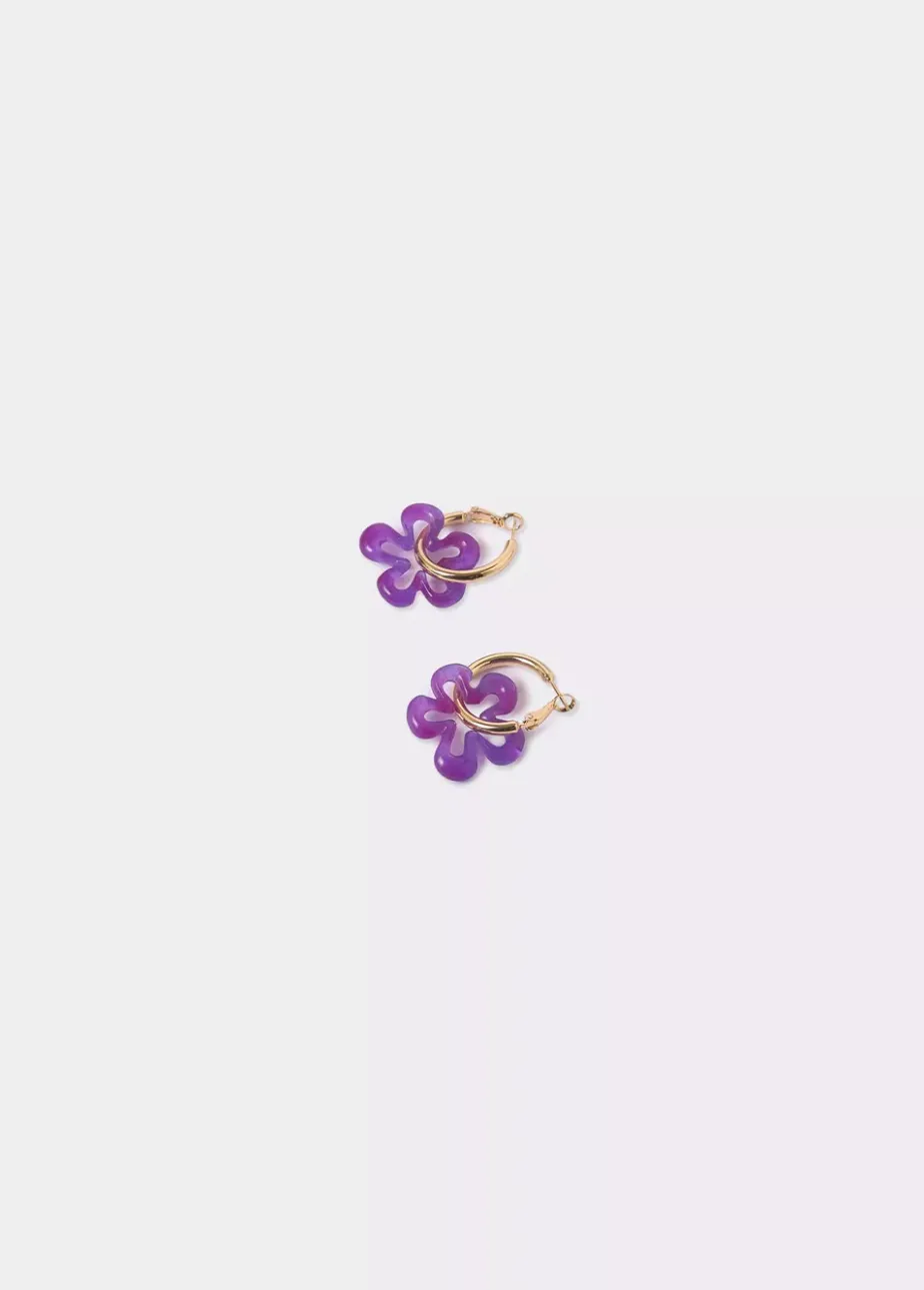 Mujer Brownie Spain Otros Accesorios-Pendiente Flor Resina