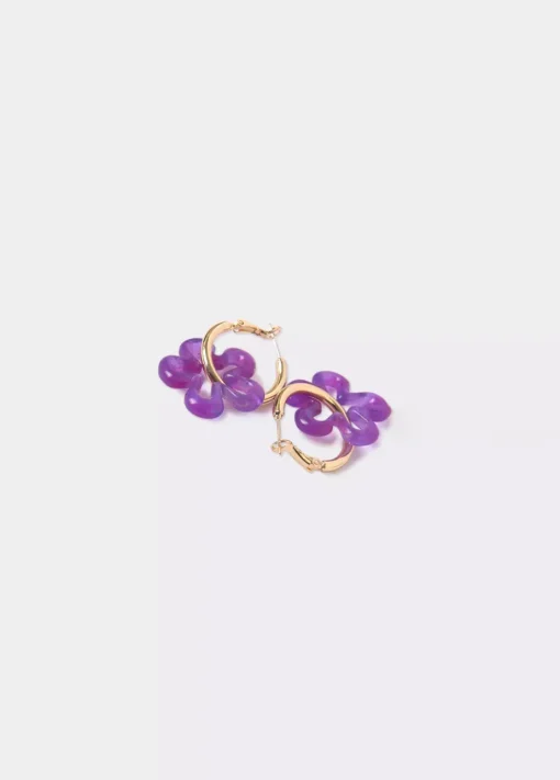 Mujer Brownie Spain Otros Accesorios-Pendiente Flor Resina