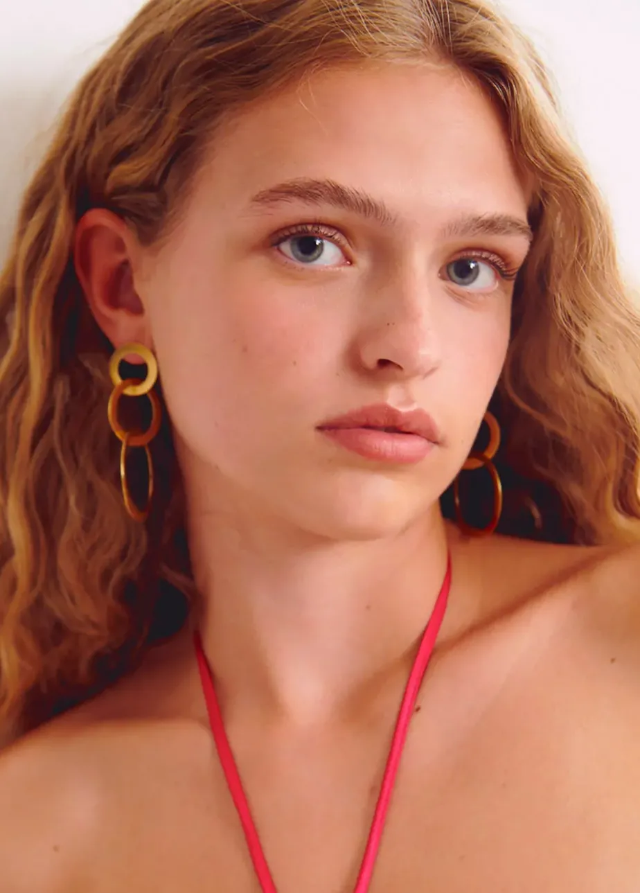 Mujer Brownie Spain Otros Accesorios-Pendientes Largos 3 Aros | Compra Bisuteria | Otono-Invierno 2021