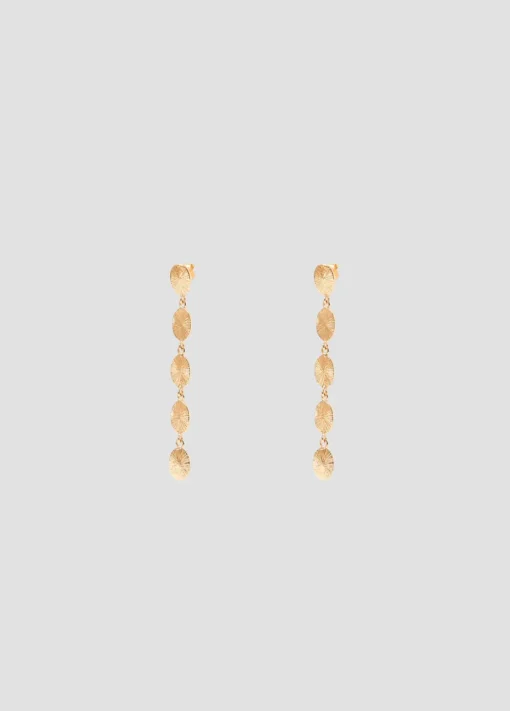 Mujer Brownie Spain Otros Accesorios-Pendientes Largos Cinco Chapas Ovaladas