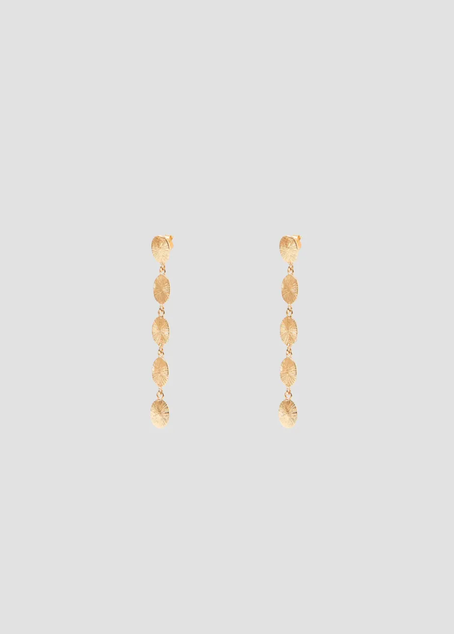 Mujer Brownie Spain Otros Accesorios-Pendientes Largos Cinco Chapas Ovaladas