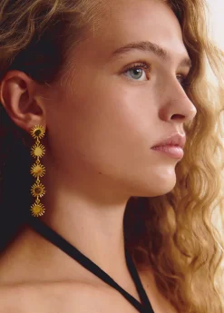 Mujer Brownie Spain Otros Accesorios-Pendientes Largos Cinco Soles