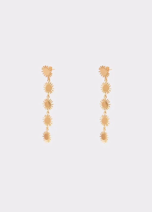 Mujer Brownie Spain Otros Accesorios-Pendientes Largos Cinco Soles