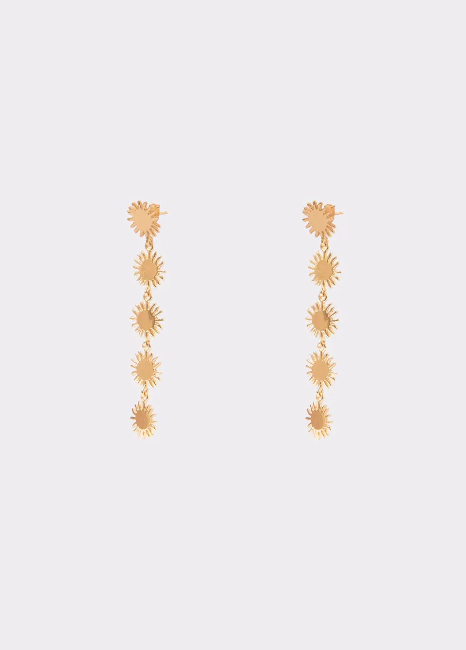 Mujer Brownie Spain Otros Accesorios-Pendientes Largos Cinco Soles