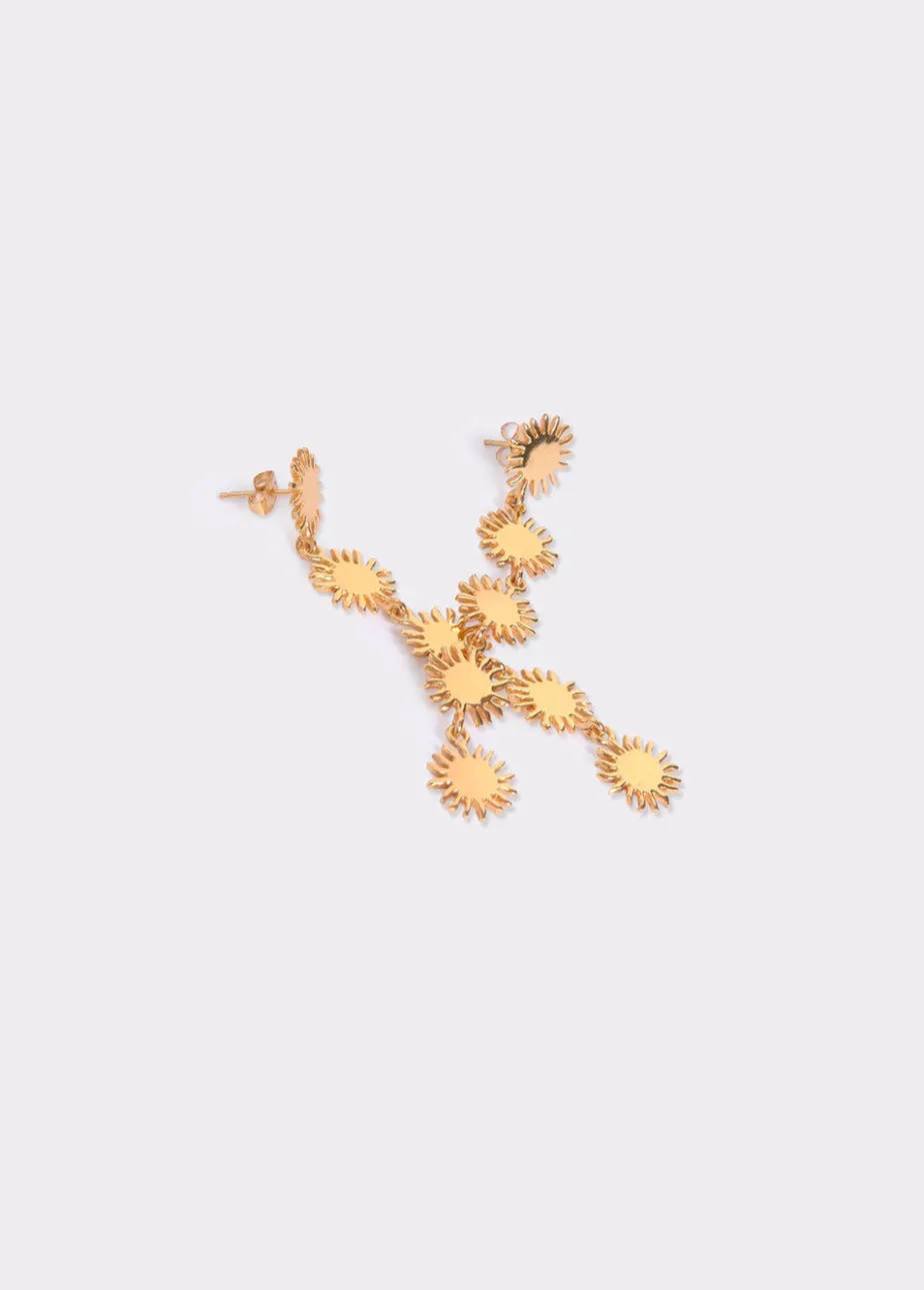 Mujer Brownie Spain Otros Accesorios-Pendientes Largos Cinco Soles