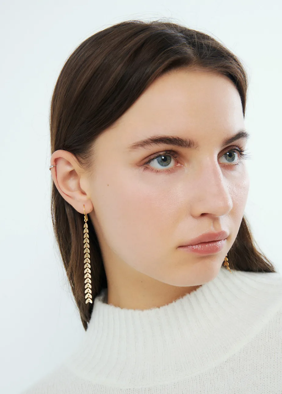 Mujer Brownie Spain Otros Accesorios-Pendientes Largos Hojitas