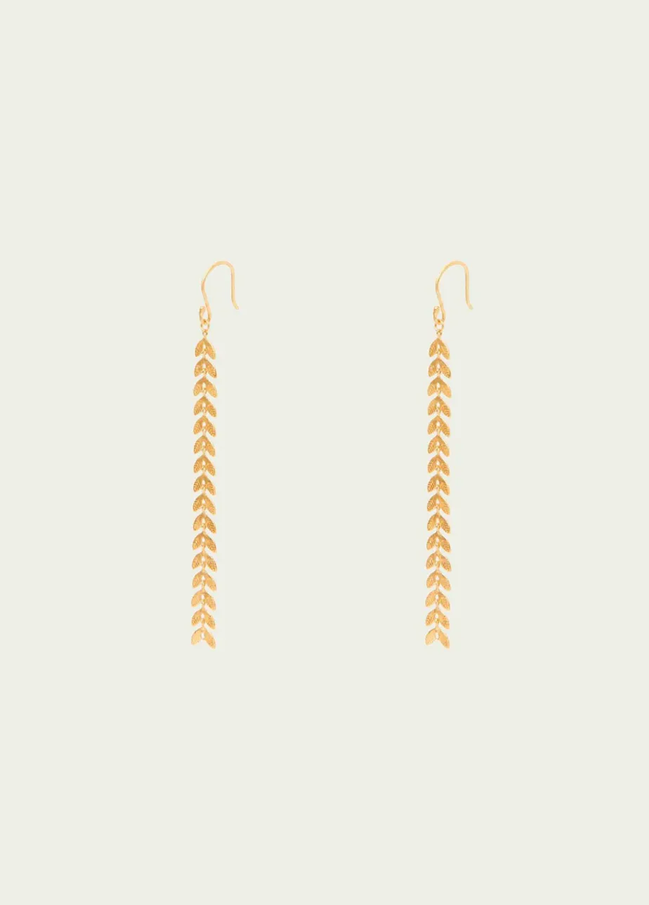 Mujer Brownie Spain Otros Accesorios-Pendientes Largos Hojitas