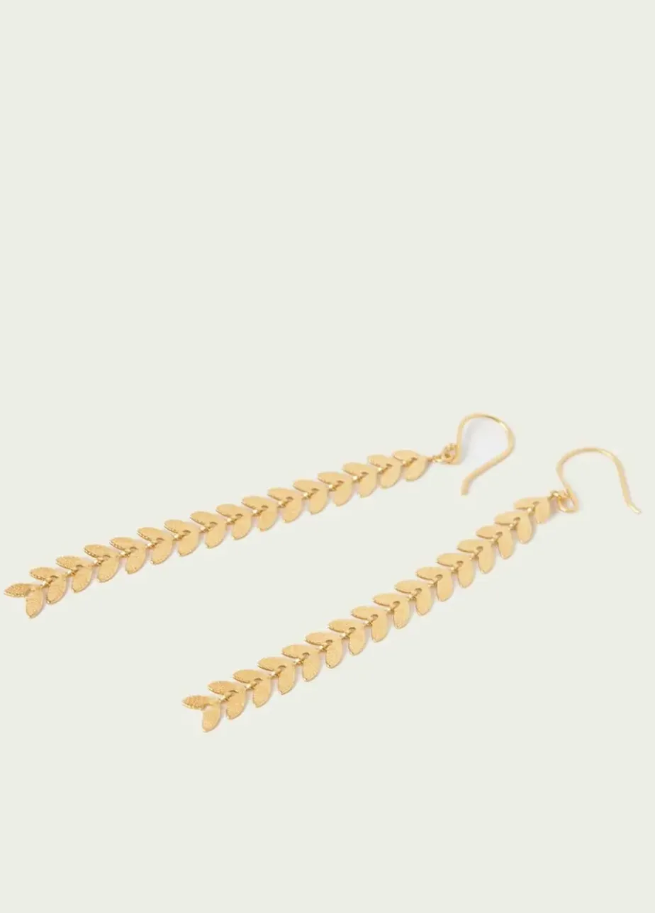 Mujer Brownie Spain Otros Accesorios-Pendientes Largos Hojitas