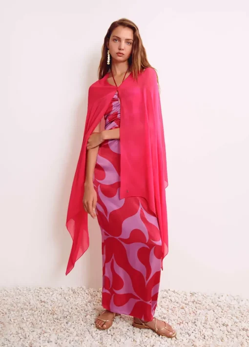 Mujer Brownie Spain Otros Accesorios-Shawl Liso Fucsia