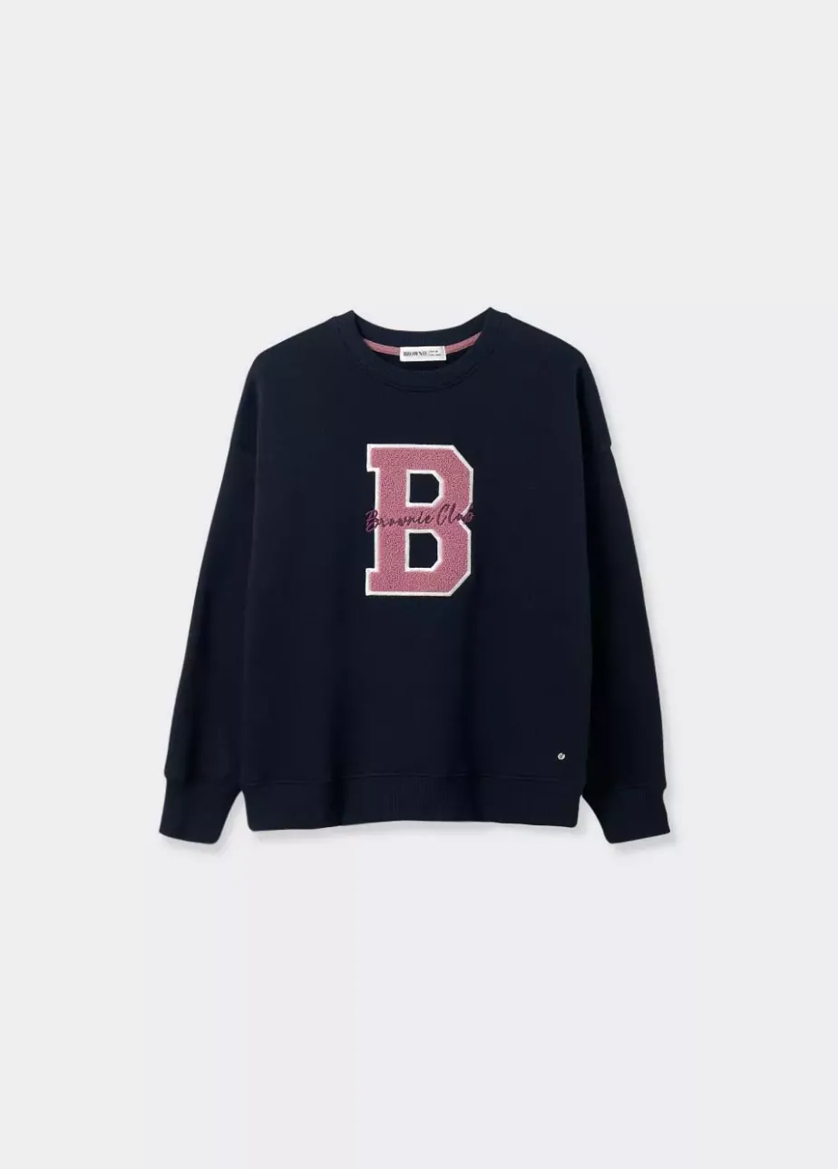 Mujer Brownie Spain Sudaderas-Sudadera B Bordado