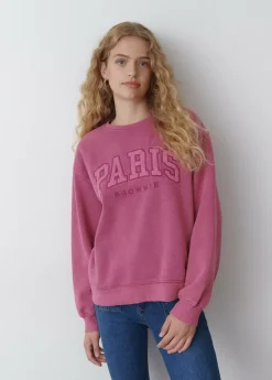 Mujer Brownie Spain Sudaderas-Sudadera Bordada Paris