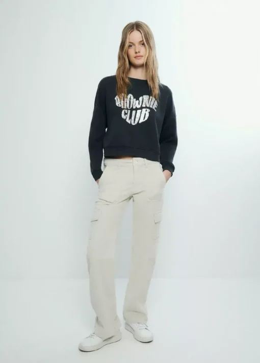 Mujer Brownie Spain Sudaderas-Sudadera Brownie Corazon Glitter