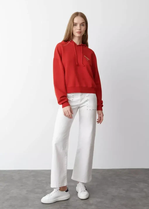 Mujer Brownie Spain Sudaderas-Sudadera Capucha Cropped