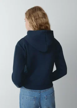 Mujer Brownie Spain Sudaderas-Sudadera Cremall Capucha New York