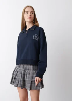 Mujer Brownie Spain Sudaderas-Sudadera Cremallera Bordado