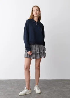 Mujer Brownie Spain Sudaderas-Sudadera Cremallera Bordado