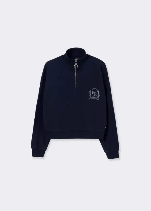 Mujer Brownie Spain Sudaderas-Sudadera Cremallera Bordado