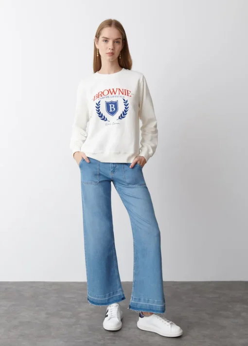 Mujer Brownie Spain Sudaderas-Sudadera Escudo