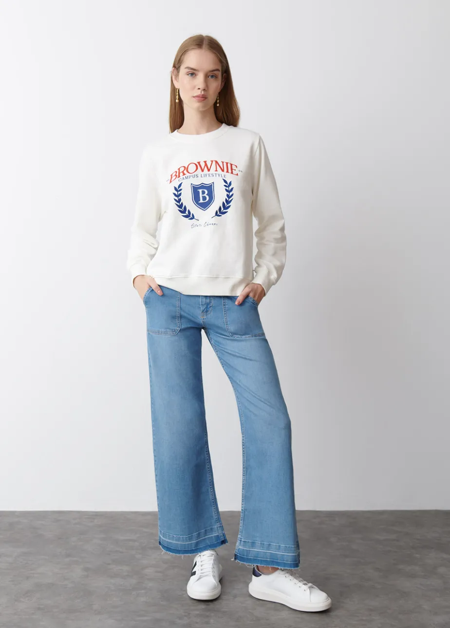 Mujer Brownie Spain Sudaderas-Sudadera Escudo