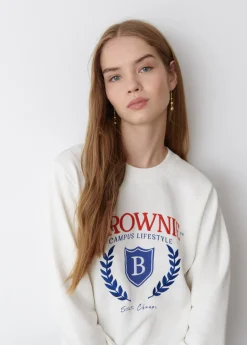 Mujer Brownie Spain Sudaderas-Sudadera Escudo