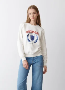 Mujer Brownie Spain Sudaderas-Sudadera Escudo