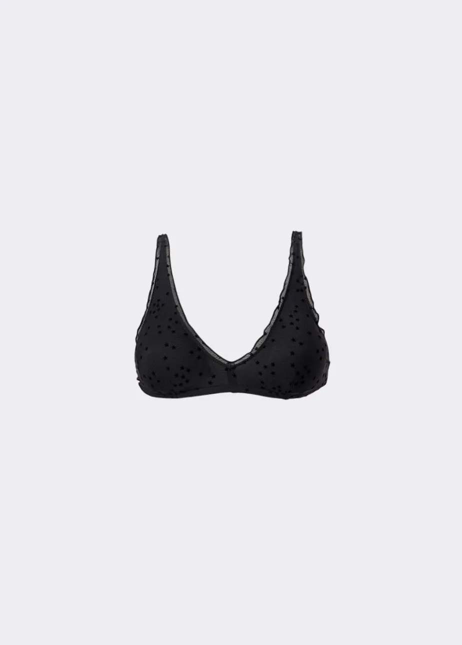 Mujer Brownie Spain Intimates-Sujetador Tul Flocado