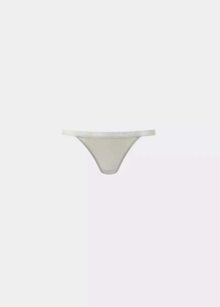 Mujer Brownie Spain Intimates-Tanga Saten Puntilla