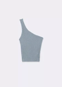 Mujer Brownie Spain Tops-Top Canale Asimetrico Hilo Metalizado