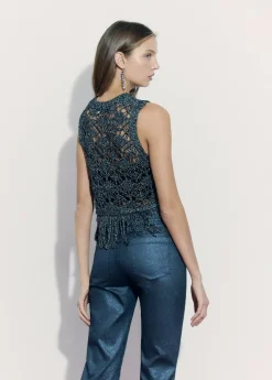 Mujer Brownie Spain Tops-Top Flecos Calado