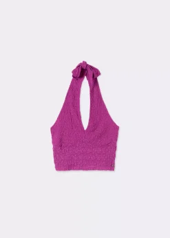 Mujer Brownie Spain Tops-Top Halter Blonda