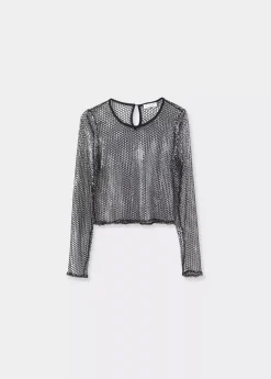 Mujer Brownie Spain Tops-Top Malla Brillos