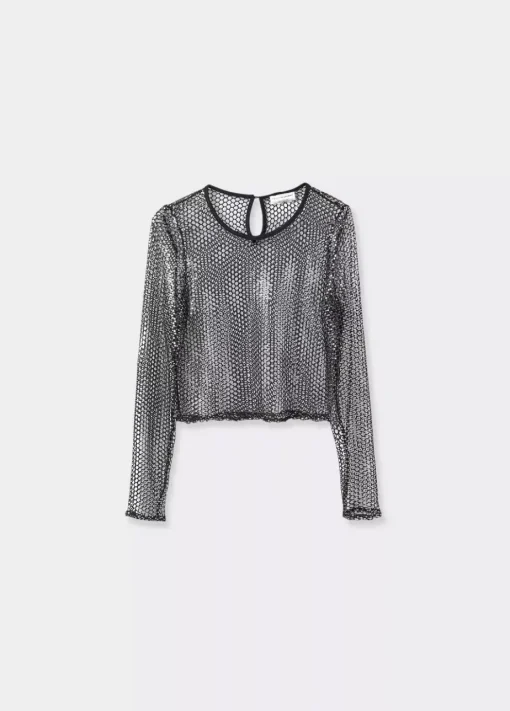 Mujer Brownie Spain Tops-Top Malla Brillos