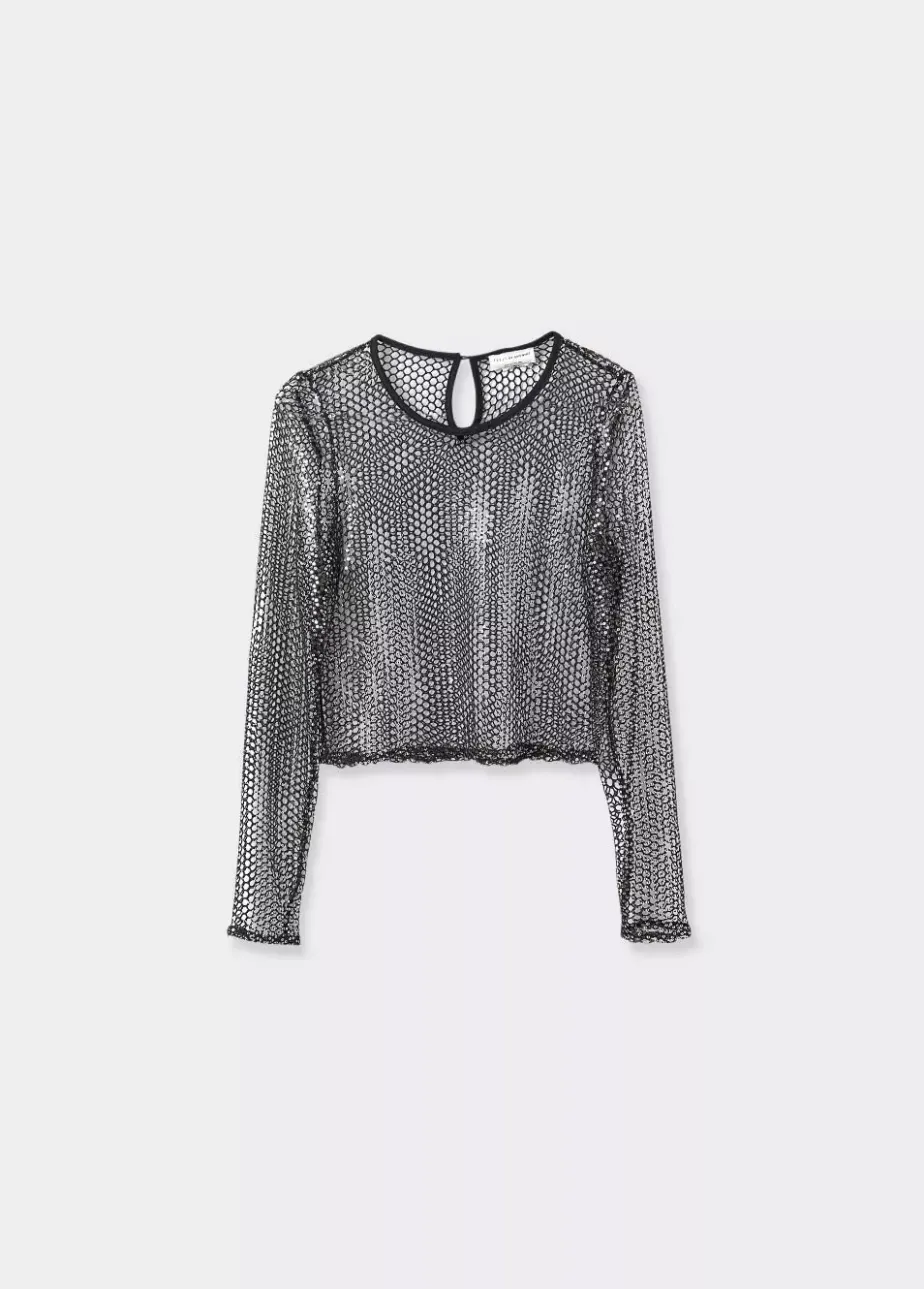 Mujer Brownie Spain Tops-Top Malla Brillos