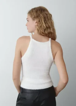 Mujer Brownie Spain Tops-Top Punto Peluche Halter