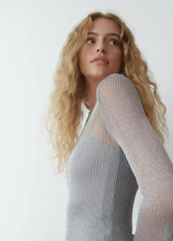 Mujer Brownie Spain Vestidos-Vestido Calado Hilo Metalizadoiz