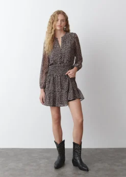Mujer Brownie Spain Vestidos-Vestido Corto Mancha Animal