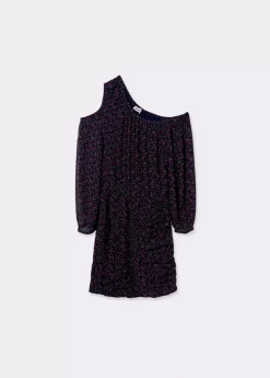 Mujer Brownie Spain Vestidos-Vestido Cut Out Hombro Estampado