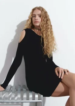 Mujer Brownie Spain Vestidos-Vestido Cut Out Hombros