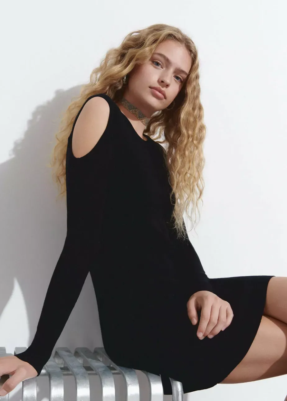 Mujer Brownie Spain Vestidos-Vestido Cut Out Hombros