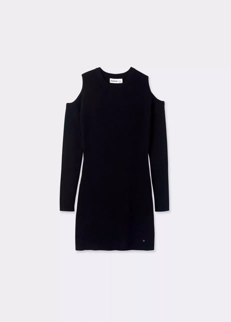 Mujer Brownie Spain Vestidos-Vestido Cut Out Hombros