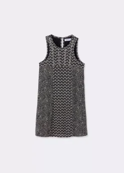Mujer Brownie Spain Vestidos-Vestido Doble Estampado Brillos