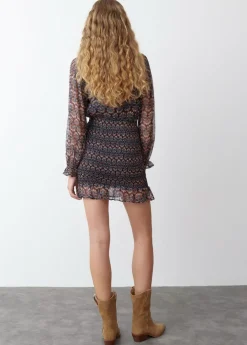 Mujer Brownie Spain Vestidos-Vestido Engomado Estampado Indio