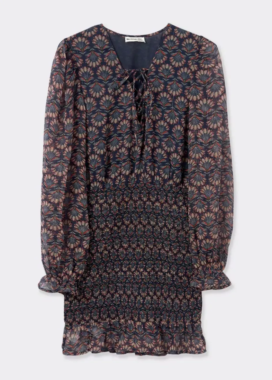 Mujer Brownie Spain Vestidos-Vestido Engomado Estampado Indio