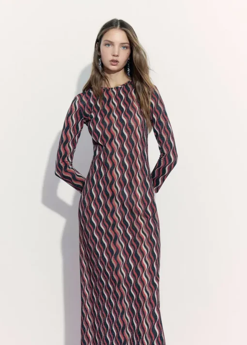 Mujer Brownie Spain Vestidos-Vestido Estampado Ondas