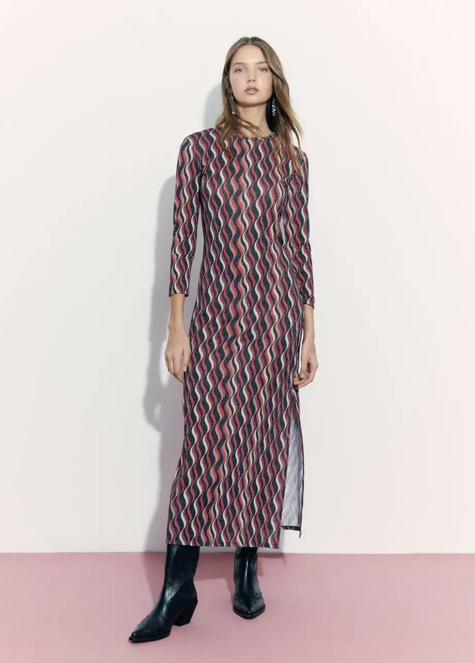 Mujer Brownie Spain Vestidos-Vestido Estampado Ondas