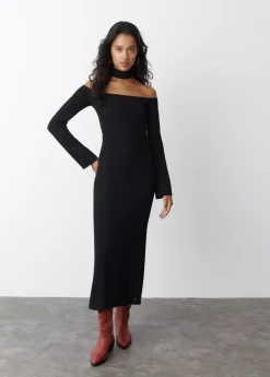 Mujer Brownie Spain Vestidos-Vestido Largo Escote Hombros