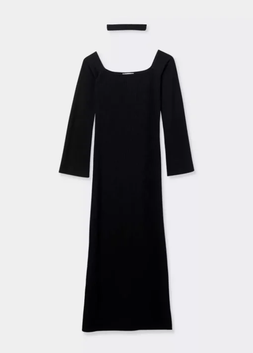 Mujer Brownie Spain Vestidos-Vestido Largo Escote Hombros